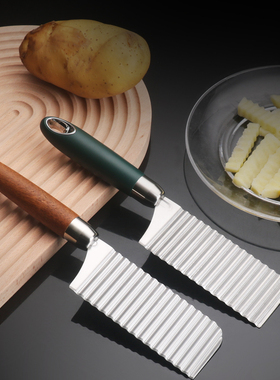 不锈钢花样波纹刀切土豆薯条厨房神器切菜切洋芋狼牙土豆刀