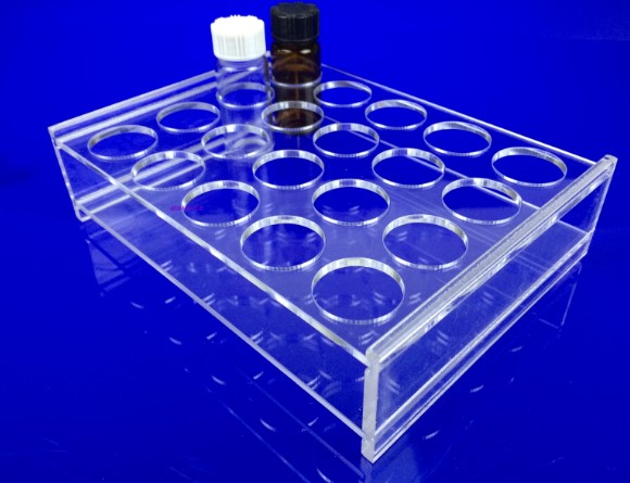 有机玻璃样品瓶架20ml40ML60ML螺口瓶架进样瓶架30孔