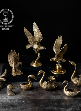 8.24新欧美f组复古动物古董黄铜