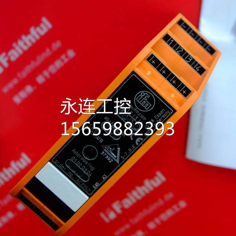 ifm ac2257 易福门全新as-i从站模块 smartl25 4di 4do t c询价