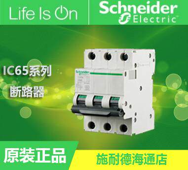 ￥【原装正品】施耐德小型断路器 IC65N 3P C1A A9F18301询价