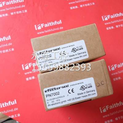 ￥IFM PN7002 易福门全新压力传感器 PN-100-SBR14-QFRKG/US/ /V