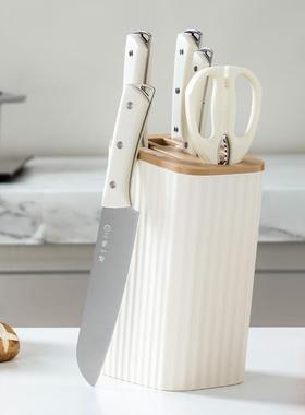 张小泉皓月系列六件套菜刀切片刀水果刀斩骨刀剪刀 D300191