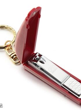 777指甲刀指甲剪平口防飞溅修甲工具美护P-306C红色 进口