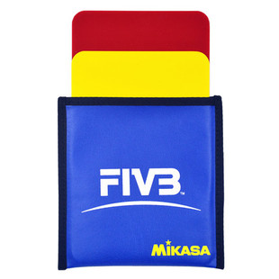 米卡萨Mikasa排球红黄牌 FIVB排联 专用裁判用品 volleyball VK