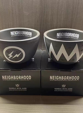 NeighborhoodNBHD日式潮流块根花盆植物盆龙舌兰布纹球黑王丸花器