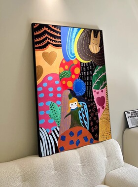 北欧纯喷绘抽象艺术装饰画现代轻奢客厅玄关走廊高清酒店民宿挂画