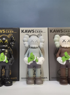 网红潮玩xx 考斯数钱芝麻街手办公仔雕塑摆模型搪胶