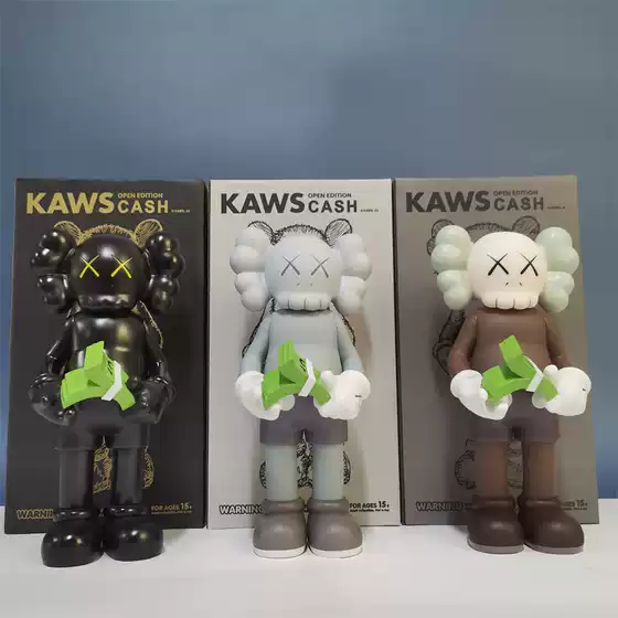Internet-Famous Trendy Toy Xx Kaus Money-Counting Sesame Street Hand-Made Figurine Sculpture Model Vinyl
