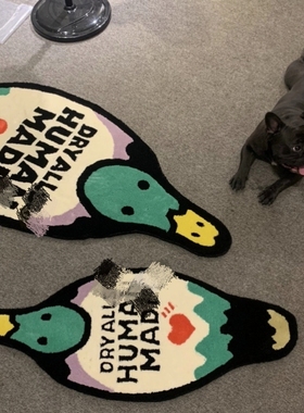 潮品HU鸭子地毯2020ss款网红地毯潮流ins潮牌