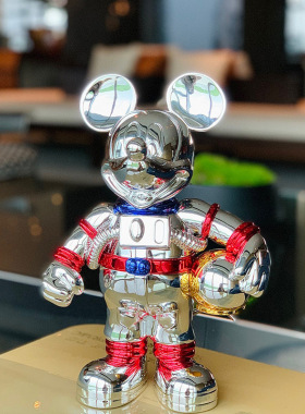 现货宇航员米奇INS摆件雕塑收藏卡通轻奢客厅潮流装饰公仔送礼物