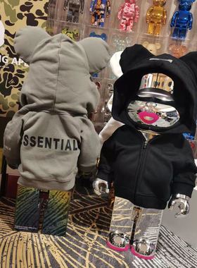 积木熊穿衣个性潮流带衣服