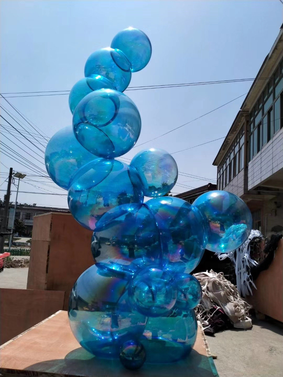 气球玻璃亚克力雕塑抽象摆件