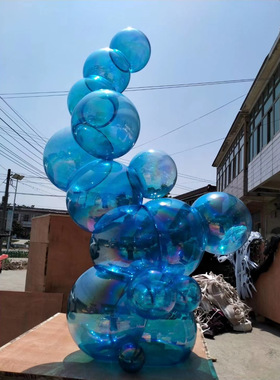 气球玻璃亚克力雕塑抽象摆件