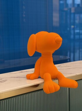 GD树脂植绒摆件卡通儿童可爱送礼