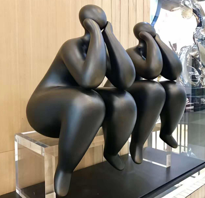 抽象人思考者抽象人样板间售楼处