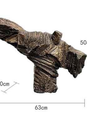 抽象会所办公室桌面功夫人物雕塑