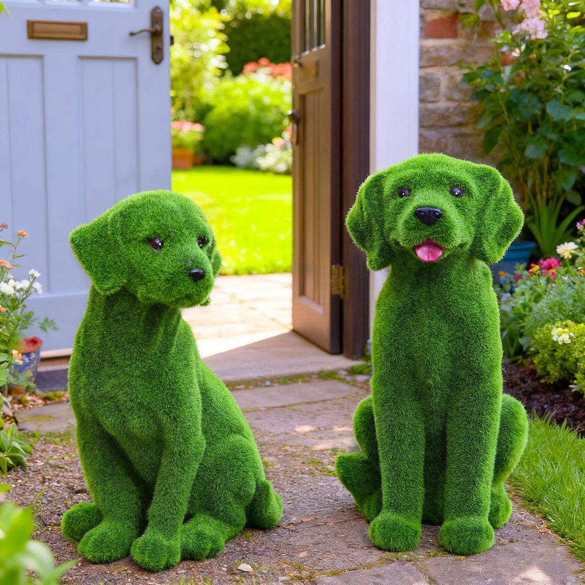 户外花园林仿真绿植绒兔子乌龟鸭子蜗牛雕塑幼儿园草坪装饰品摆件