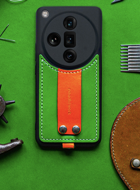 两针一线适用oppofindx8ultra手机壳新款女高级感真皮支架斜挎可背Findx8pro全包摄影镜头壳保护外套挂绳防摔