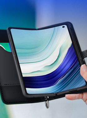 两针一线适用v5荣耀magicv5折叠屏手机壳新款折叠屏v3荣耀vs2专用真皮全包高级感保护套插卡挂绳斜挎防摔