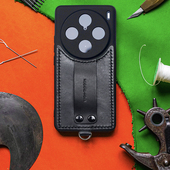 两针一线适用vivox200Ultra新款 手机壳高级感真皮斜挎可背支架vivox200pro镜头全包壳保护外套情侣挂绳防摔