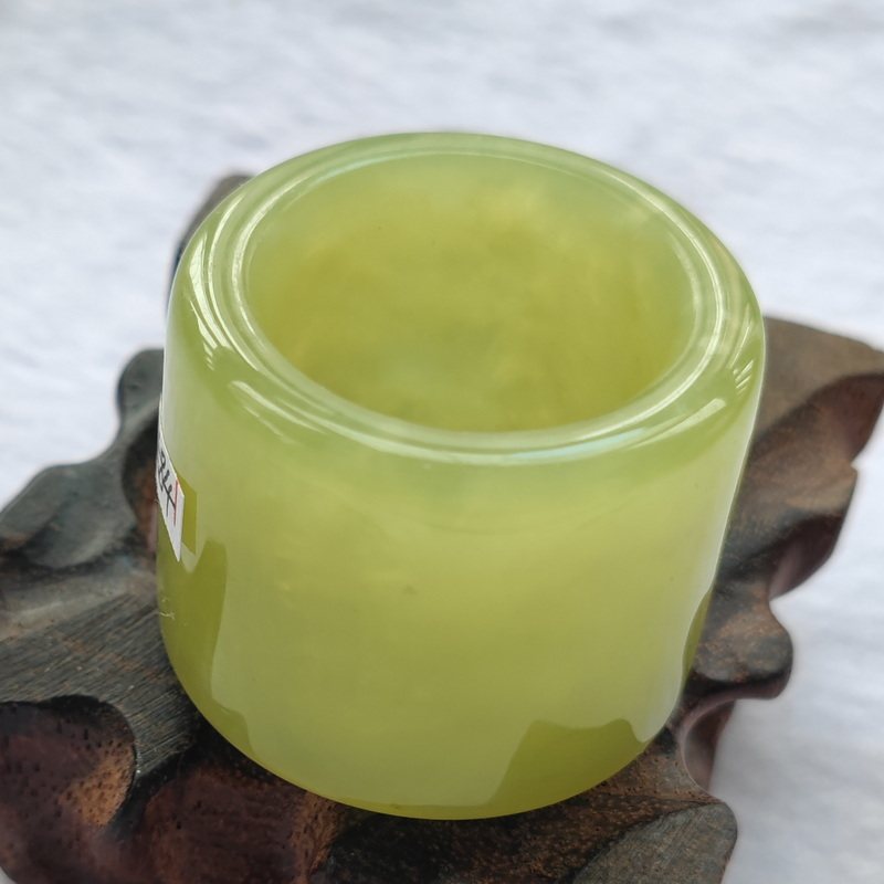 天然珠宝玉器玉石扳指精品岫玉扳指指环特大号文玩玉手饰正品男