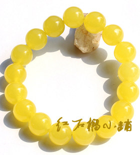 78分透 台湾AAAA天然橘子石手链