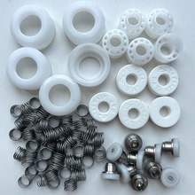 喷水织机配件纺配太白单向阀配件 阀芯簧单向阀盖子花篮瓷片皮圈