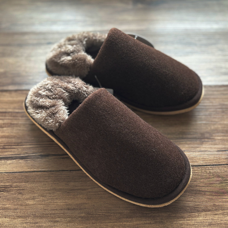 外贸余单静音保暖鞋男女情侣款毛呢加绒可机洗带后跟地板包跟拖鞋,居家布艺,居家棉拖/棉鞋,淘宝优惠券,粉丝福利购,淘宝优惠卷