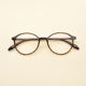 近视眼镜框文艺女韩国2020春季 新款 光学眼镜复古圆框玳瑁超轻6873