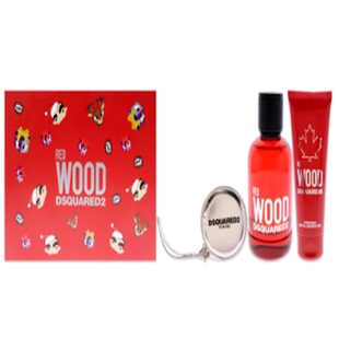 DSQUARED2 D二次方 Red Wood红木女士香水套装香水淋浴露收纳袋