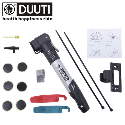 DUUTI 迪尤途 山地车自行车免胶水补胎修理气筒套装 气筒补胎套装