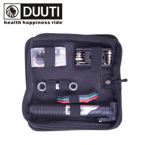 DUUTI 迪尤途 自行车工具组合修理包 补胎打气筒撬棒骑行修车套装