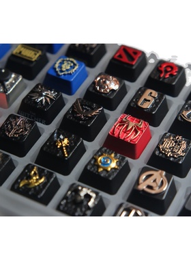 锌铝合金属键帽LOL漫威EAV/ROG原神APEX游戏机械键盘透光个性键帽