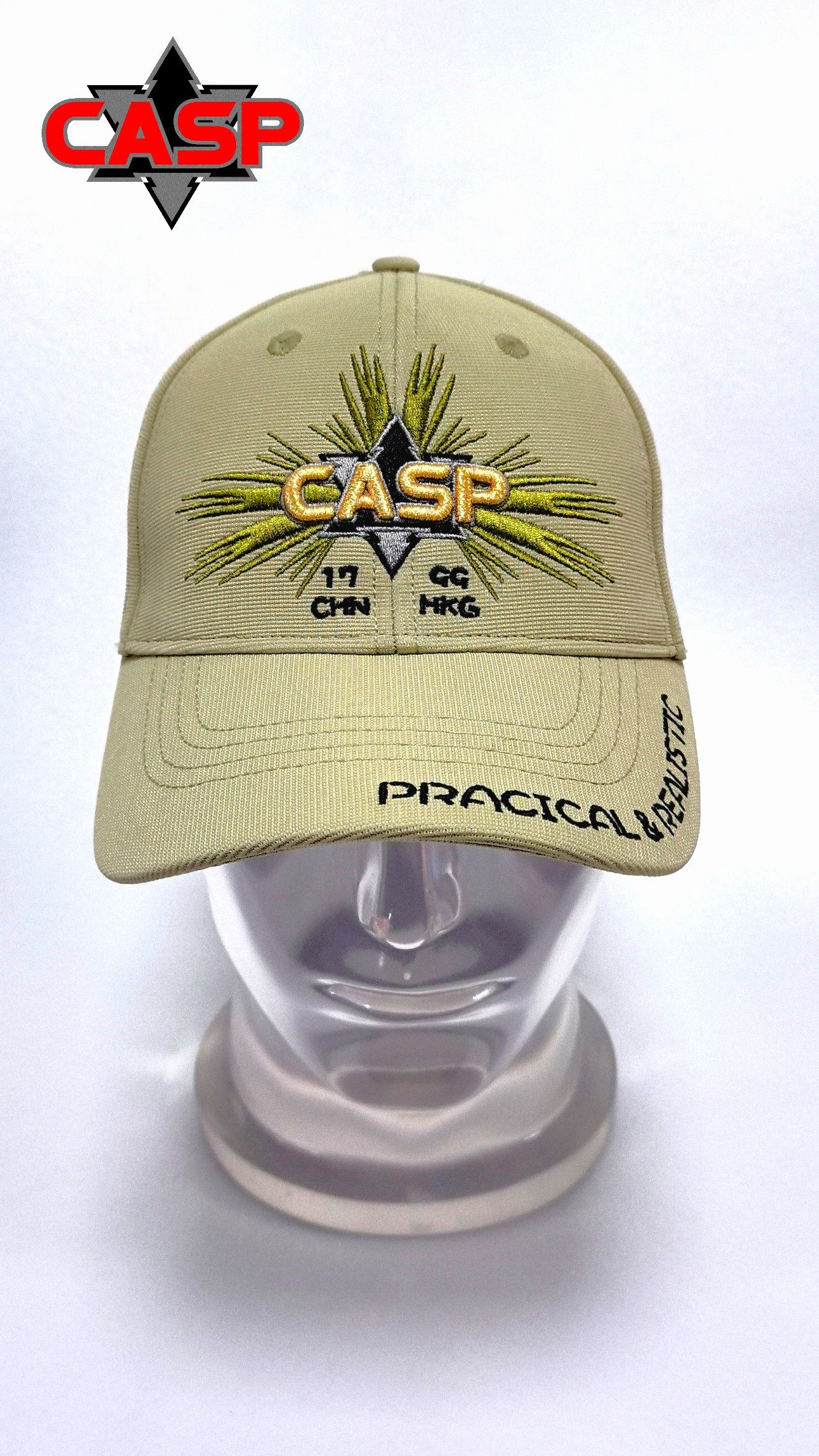 CASP新款卡其色刺绣棒球帽男户外运动透气遮阳帽战术鸭舌帽