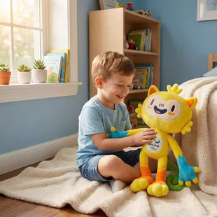 2016年里约奥运会吉祥物 维尼修斯 毛绒吉祥物 45厘米吉祥物公仔