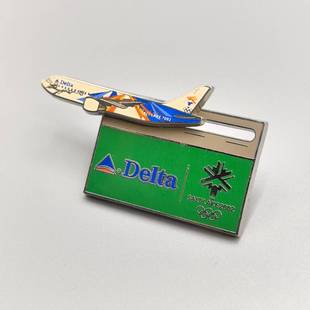 2002年盐湖城冬奥会徽章纪念章达美航空文化系列徽章机长 飞行员