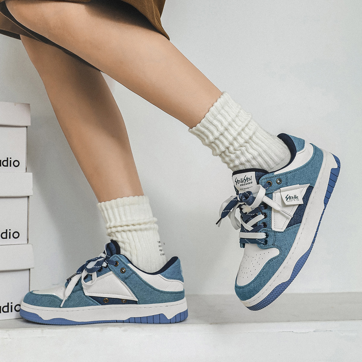 国潮小众设计鞋子男夏季薄款男鞋透气百搭厚底情侣款休闲板鞋潮鞋