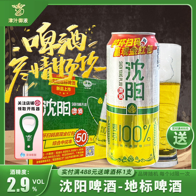 沈阳啤酒地标啤酒500ml*12罐