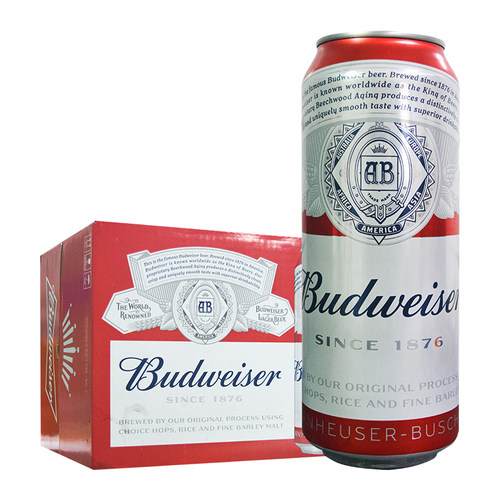 百威啤酒经典500ml*12罐装