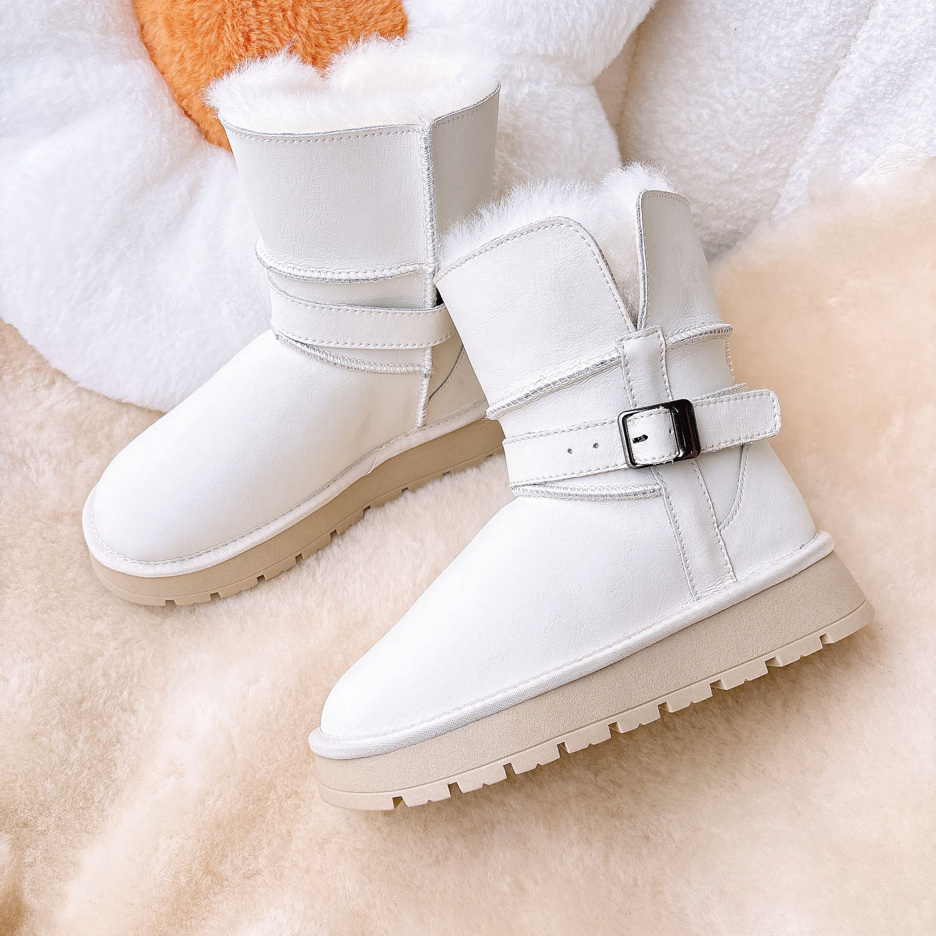 防水厚底防滑雪地靴女靴