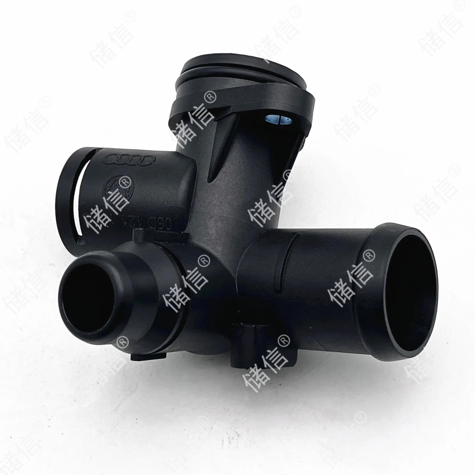 适配奥迪A6LC6A4B72.0T缸盖水管三通四通接头 缸盖后三通 AUDI件