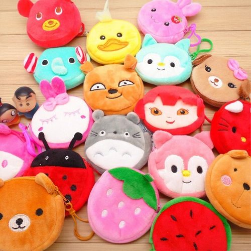 迷你布艺水果儿童卡通可爱零钱包