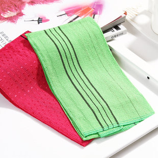 长条搓背洗澡巾女韩国老奶奶成人细纱拉背条男免搓浴擦去灰沐浴巾