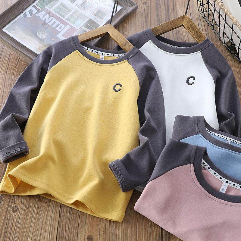 男童柔软棉打底衫春秋2025新品中大儿童装插肩长袖t恤洋气打底衫,童装/婴儿装/亲子装,T恤,淘宝优惠券,粉丝福利购,淘宝优惠卷