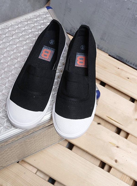 无金属鞋子女搭配裙子的小白鞋2019春季新款百搭一脚蹬懒人鞋