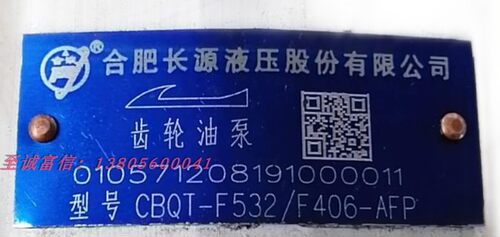 SAIYUAN 合肥赛源液压齿轮泵CBQT-E563/F432-AFPL/CFHL齿轮双联泵