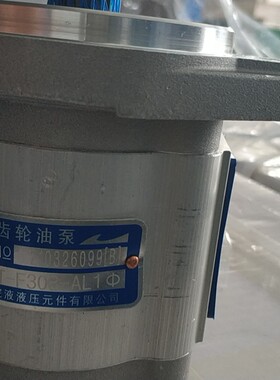 合肥皖液液压元件齿轮油泵CBT-F308-AL1φ齿轮油泵9齿花键15.45mm
