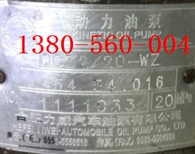康明斯（13齿）助力油泵QC32/20-WZ五征农业机械合肥力威汽车油泵