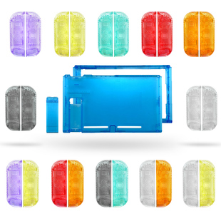 switch改色换壳joycon手柄透明色外壳后盖背壳替换壳改色改装硬壳